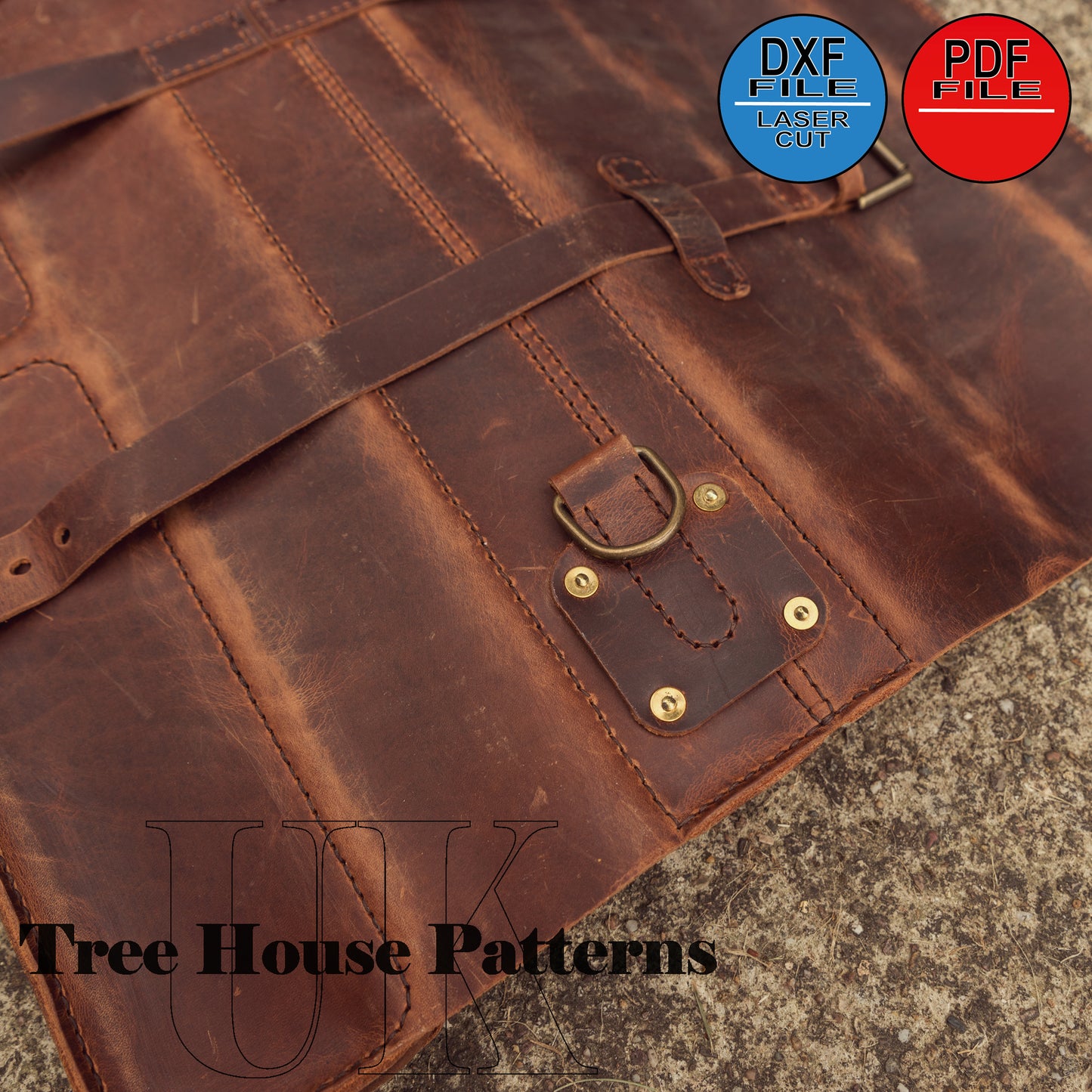 Leather pattern PDF and DXF for pool cue case, digital pattern pool cue bag,