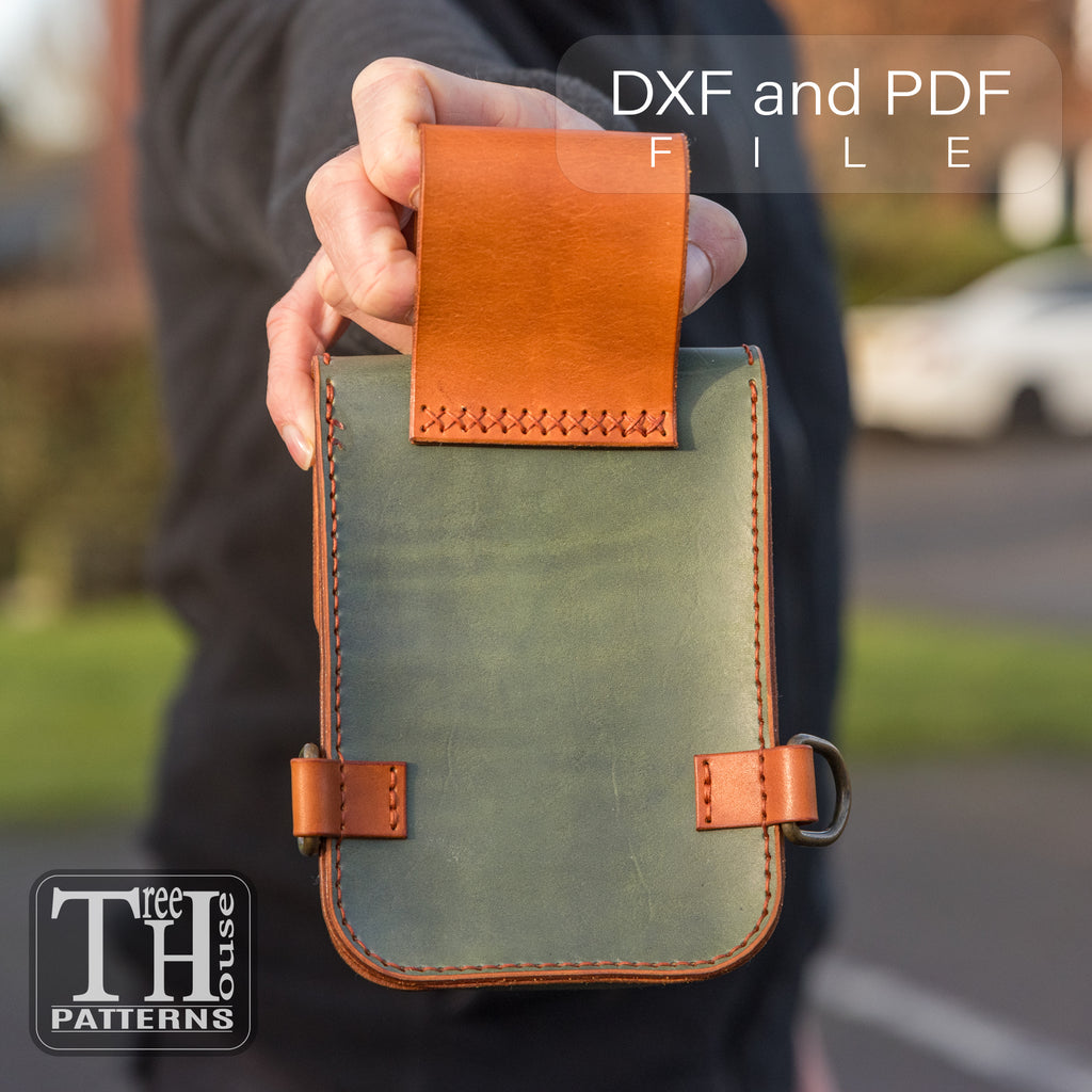 Leather Belt Bag Pattern – PDF & DXF Waist Bag Template