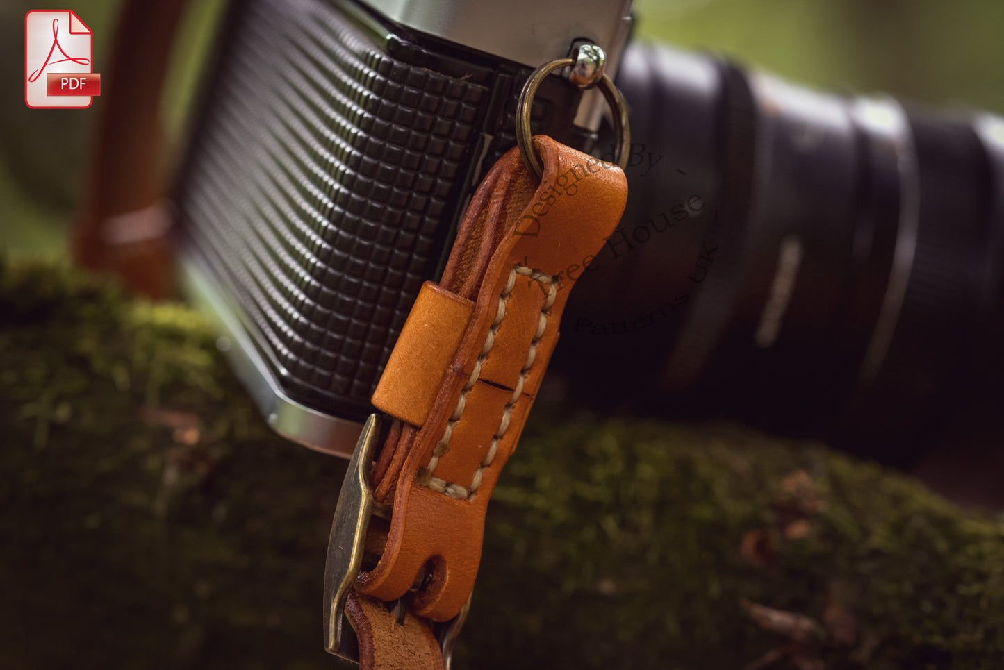 DSLR/SLR mirrorless camera strap leather pattern PDF