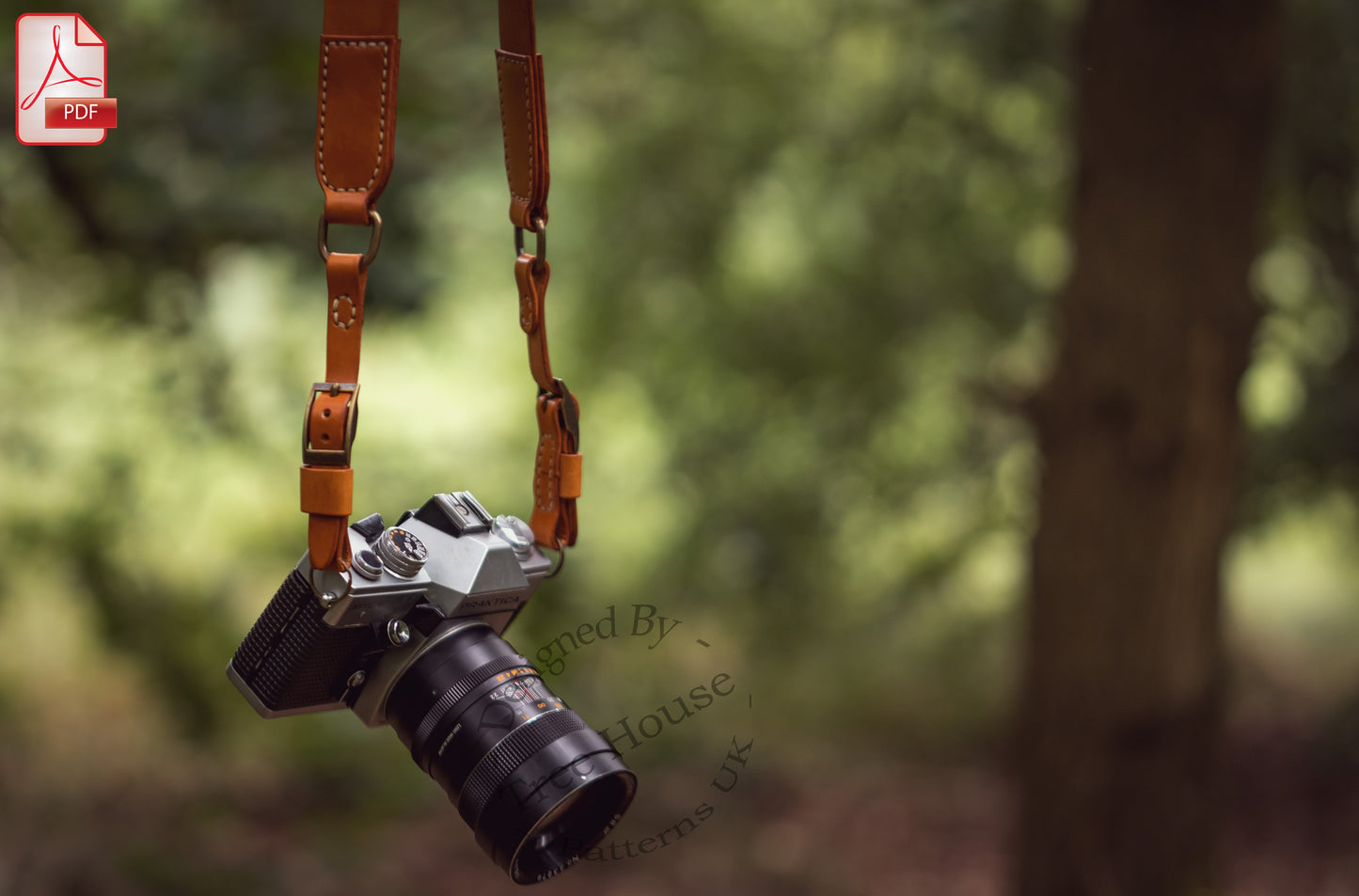 DSLR/SLR mirrorless camera strap leather pattern PDF