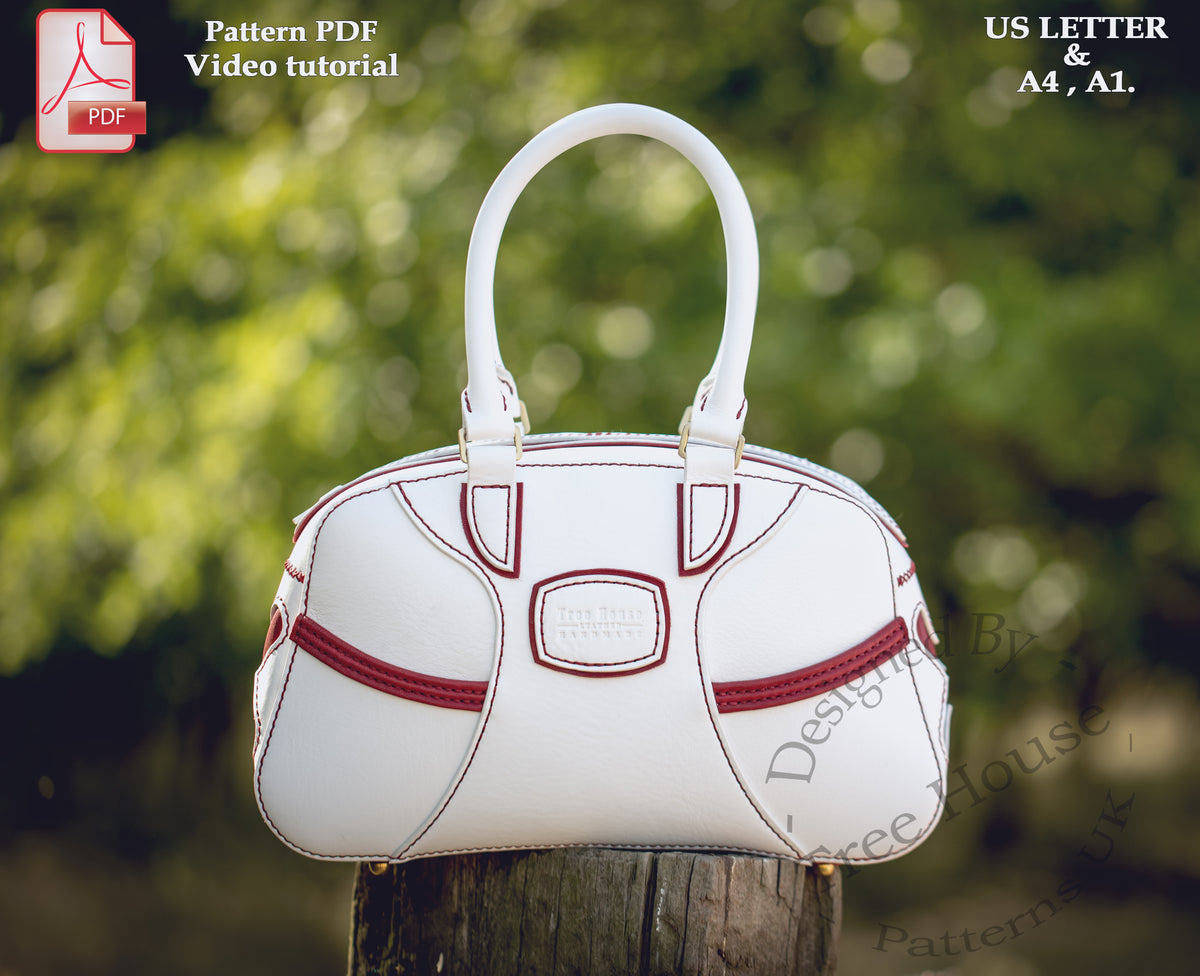 Leather Handbag Pattern – Structured Bag PDF Template