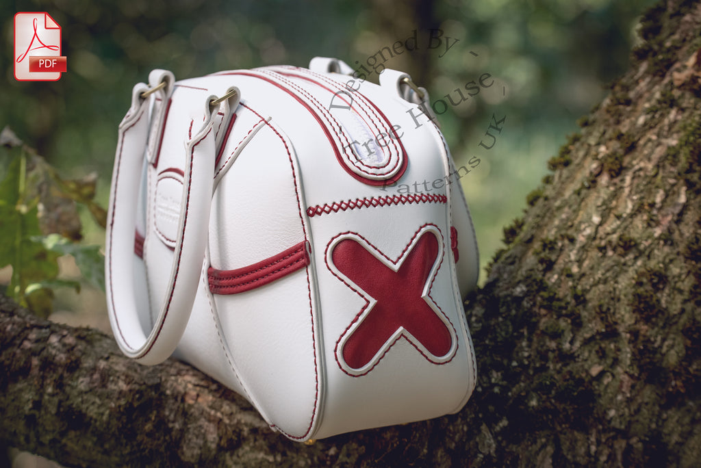Leather Handbag Pattern – Structured Bag PDF Template