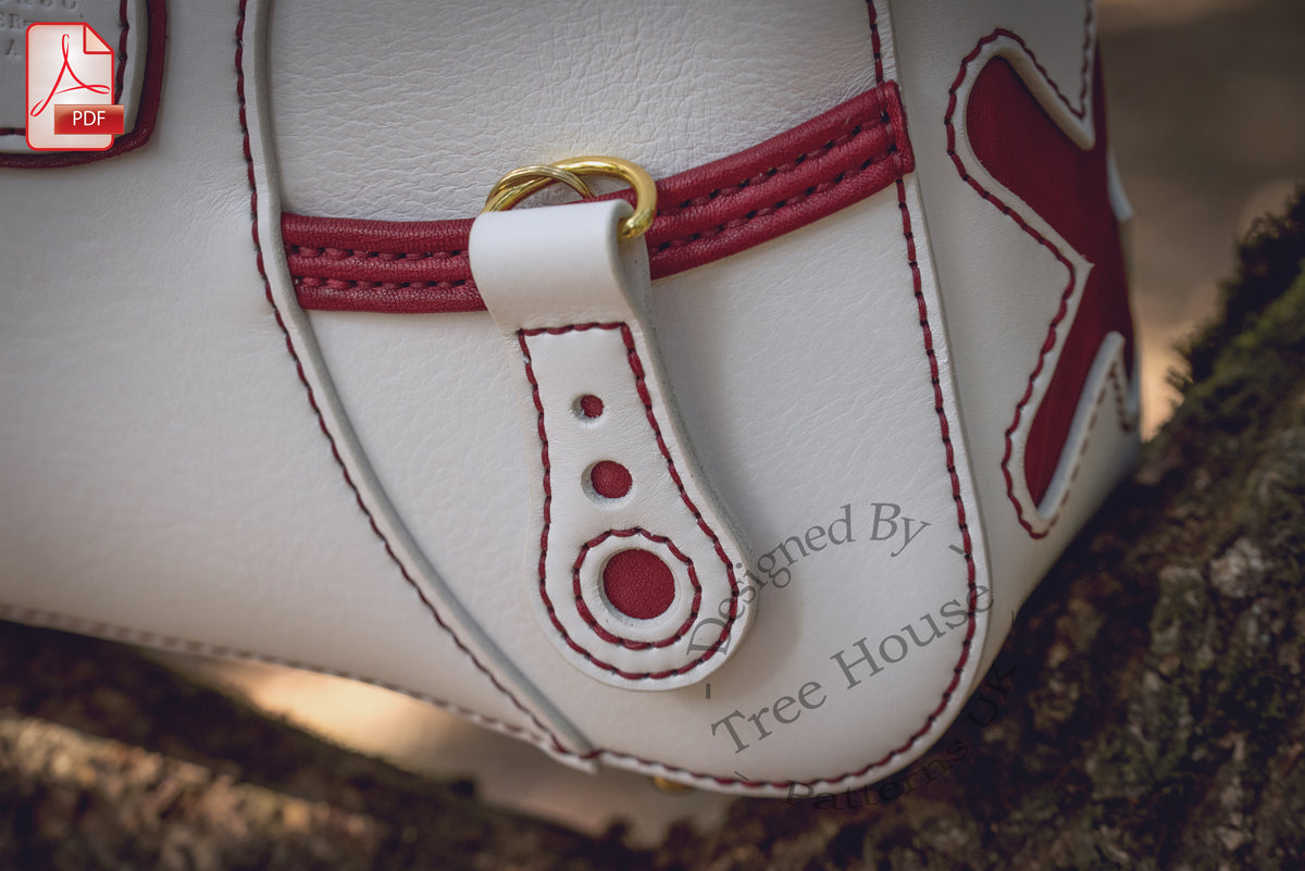 Leather Handbag Pattern – Structured Bag PDF Template
