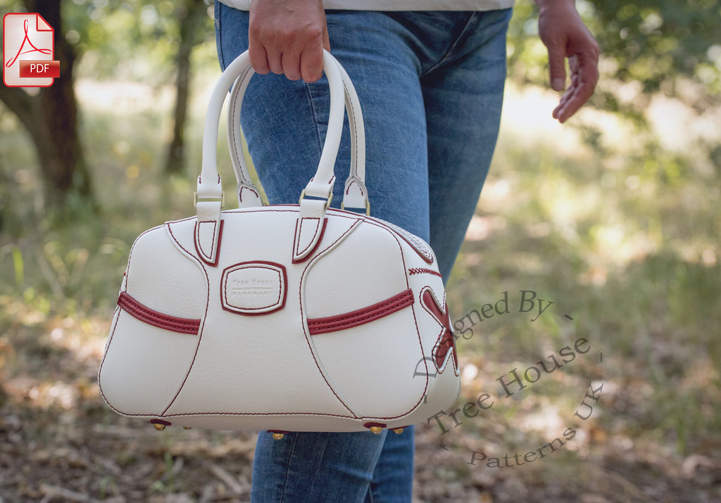 Leather Handbag Pattern – Structured Bag PDF Template