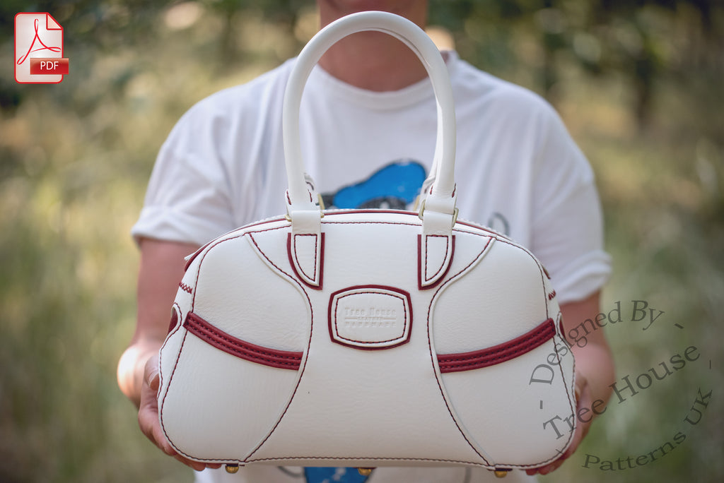 Leather Handbag Pattern – Structured Bag PDF Template