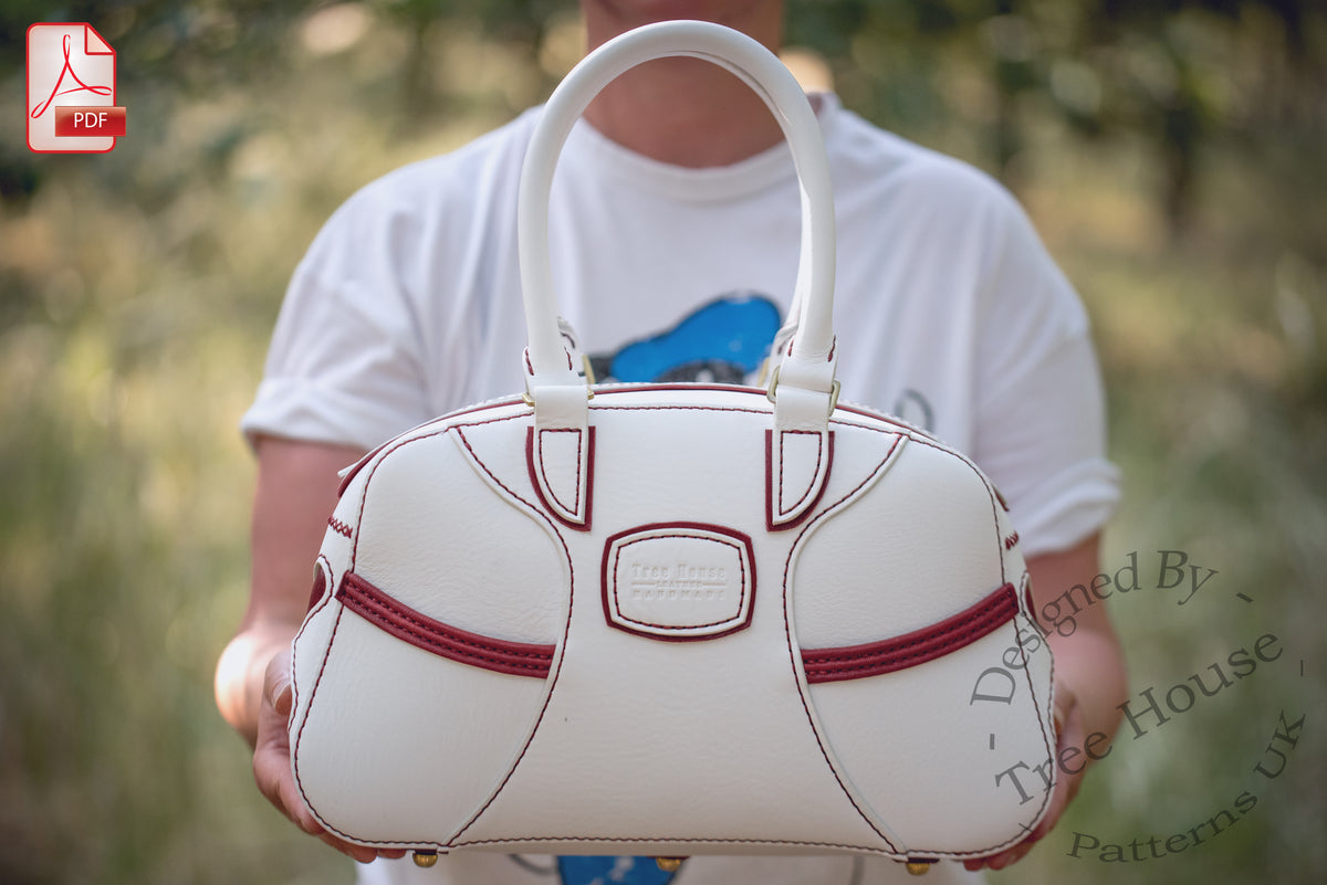 Leather Handbag Pattern – Structured Bag PDF Template