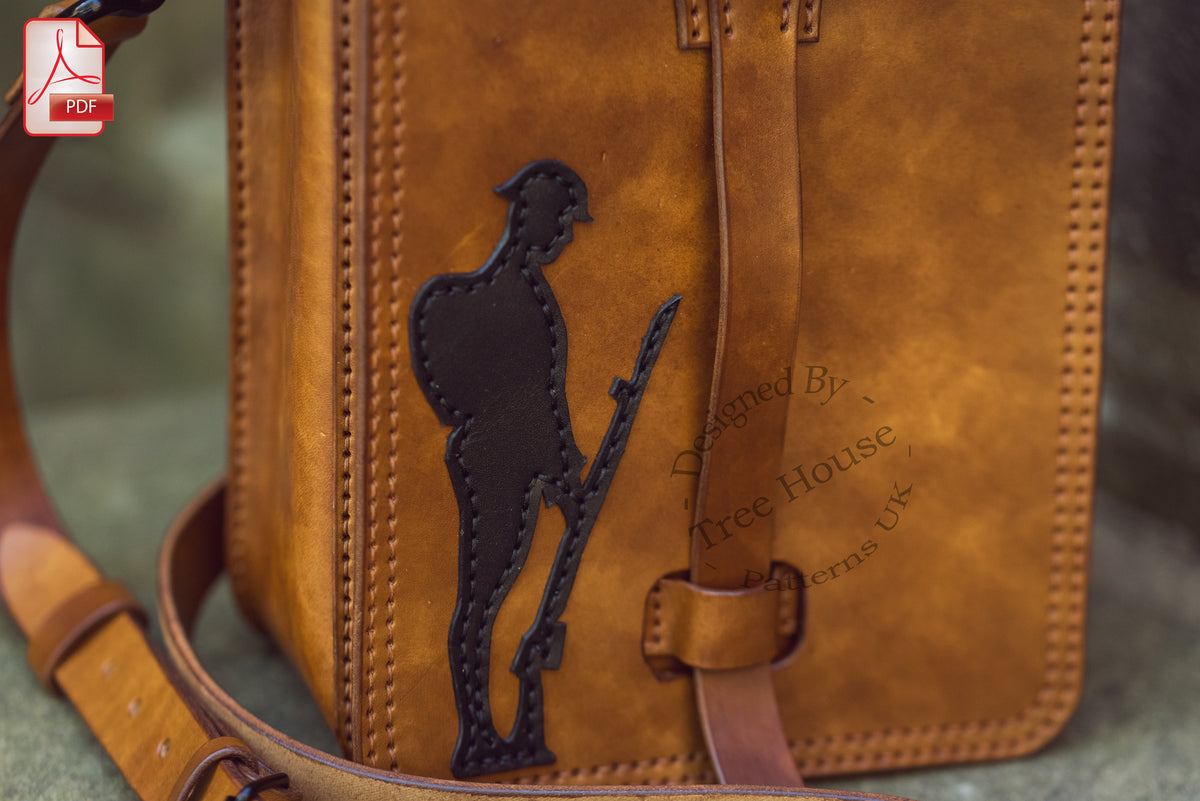Leather Military Shoulder Bag Pattern – Poppy & Tommy PDF Bundle