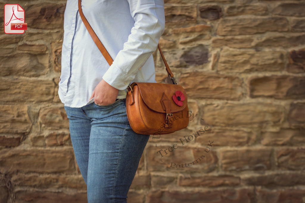 Leather Military Shoulder Bag Pattern – Poppy & Tommy PDF Bundle