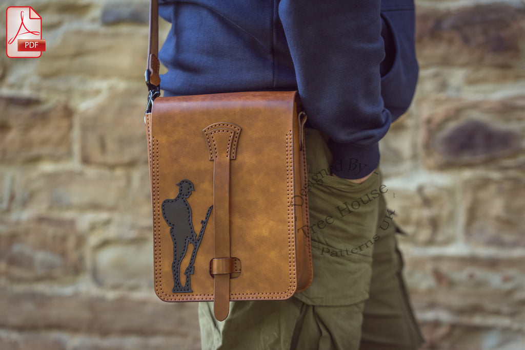 Leather Military Shoulder Bag Pattern – Poppy & Tommy PDF Bundle
