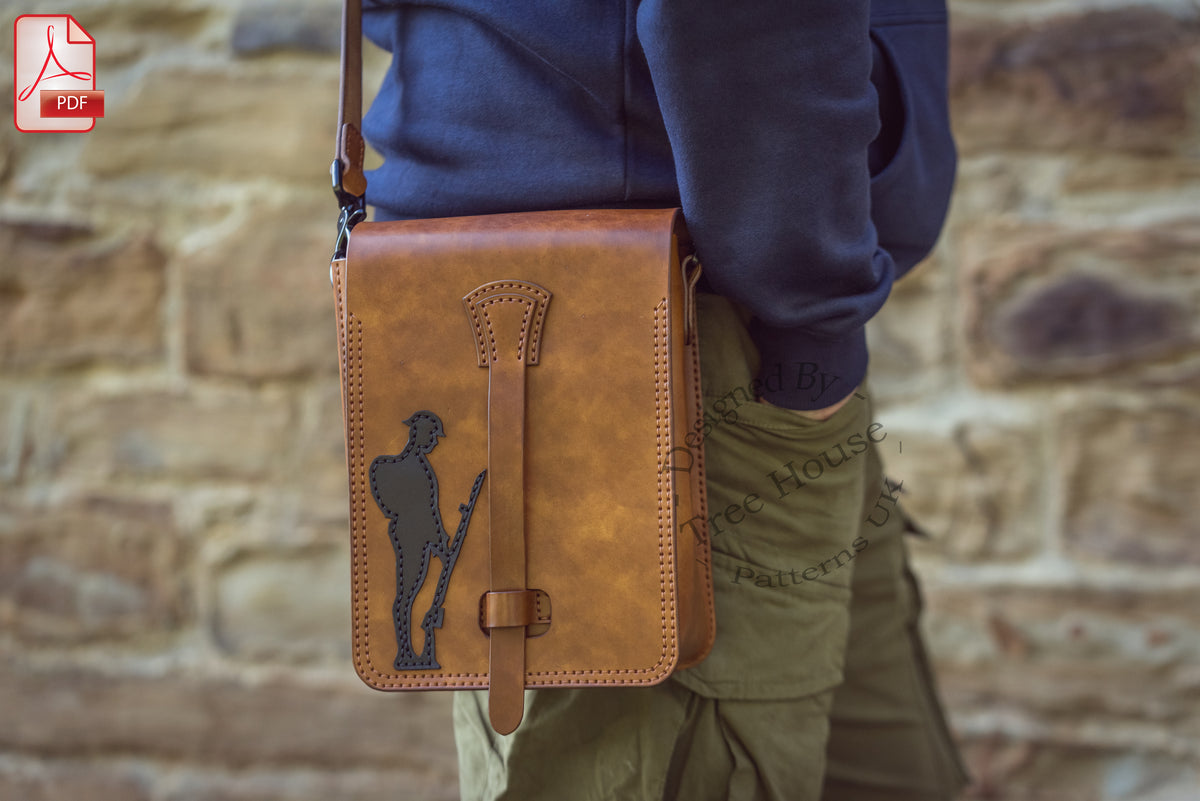 Leather Military Shoulder Bag Pattern – Poppy & Tommy PDF Bundle
