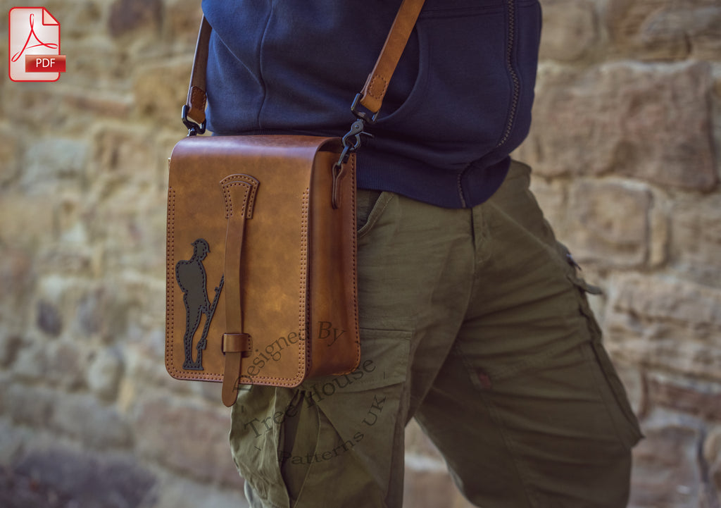 Leather Military Shoulder Bag Pattern – Poppy & Tommy PDF Bundle