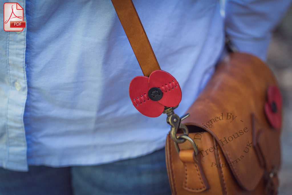 Leather Military Shoulder Bag Pattern – Poppy & Tommy PDF Bundle