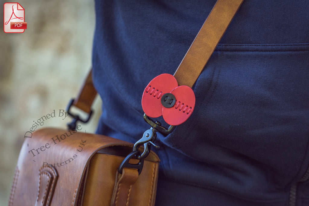 Leather Military Shoulder Bag Pattern – Poppy & Tommy PDF Bundle