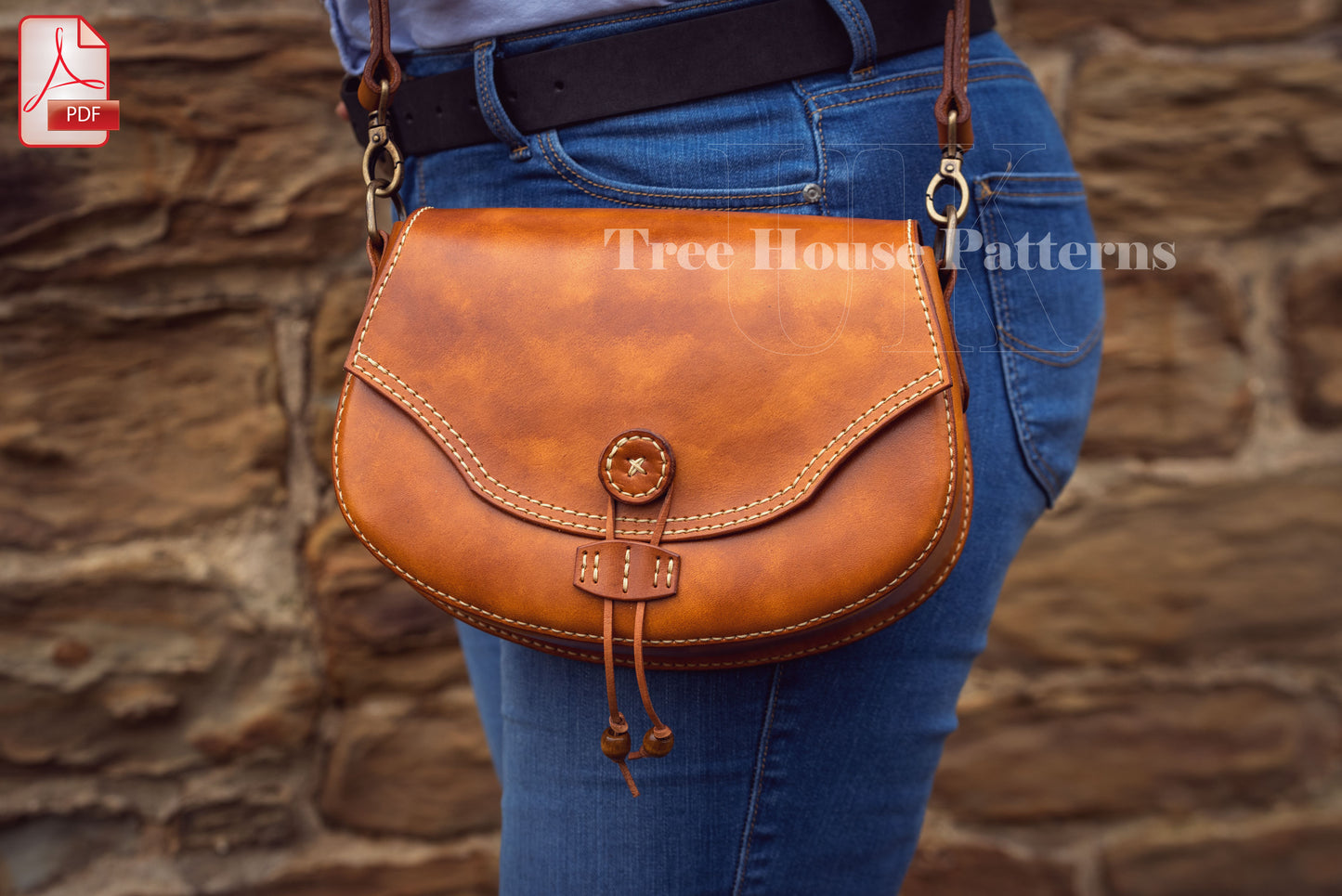 Medieval saddle bag leather pattern PDF