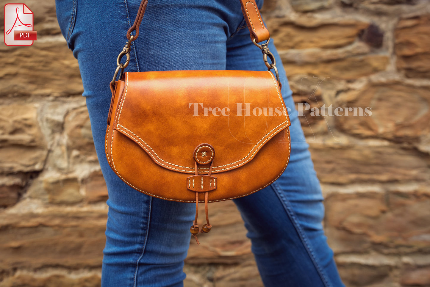 Medieval saddle bag leather pattern PDF