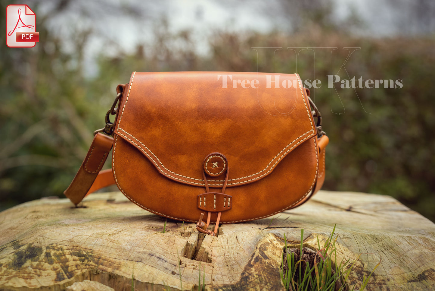 Medieval saddle bag leather pattern PDF