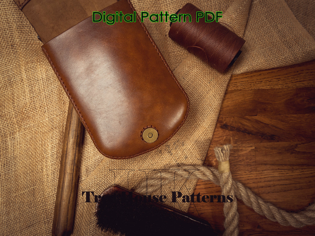 Leather Belt Bag Pattern – Satchel & Crossbody PDF Template