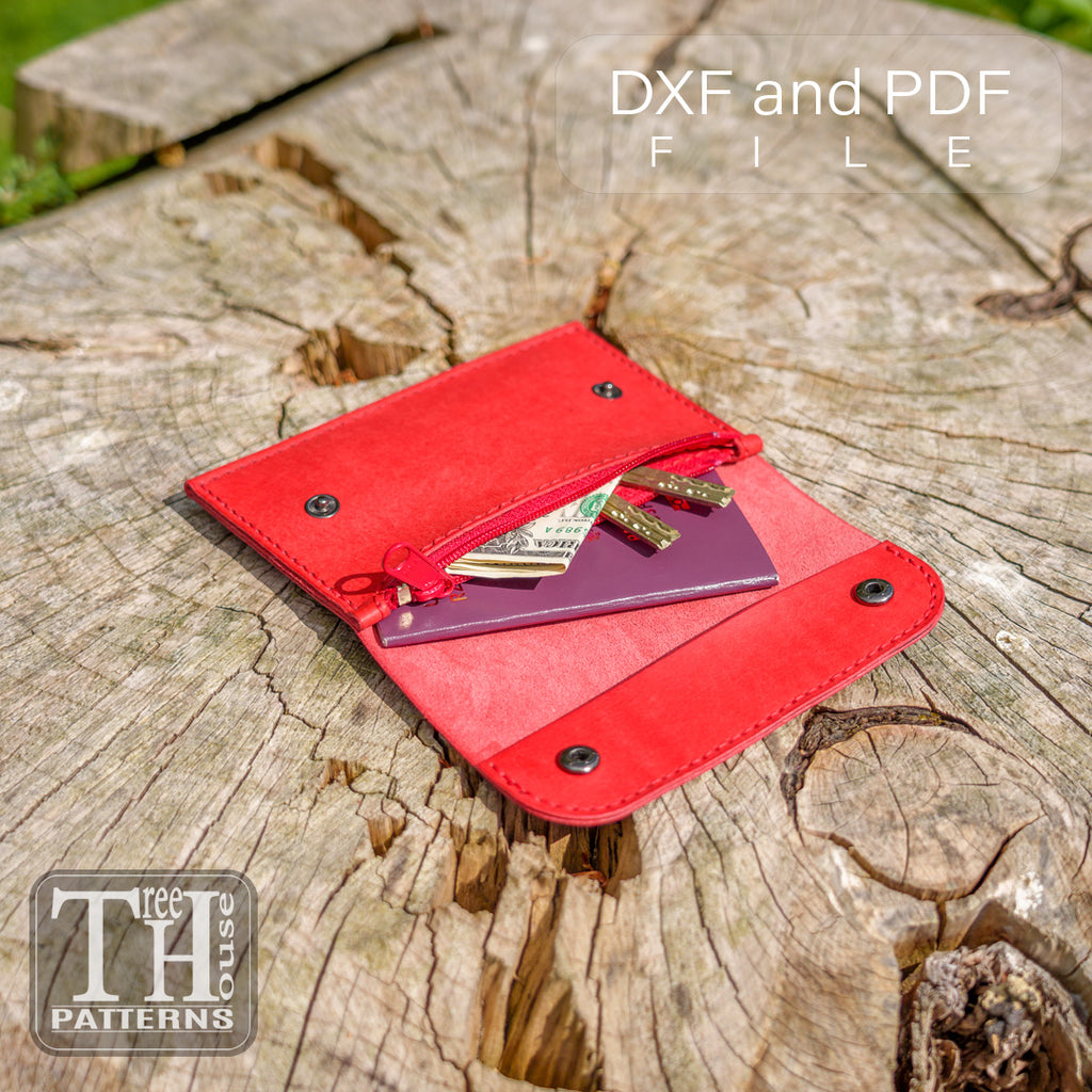 Leather Organizer Pattern – PDF, DXF & SVG Template