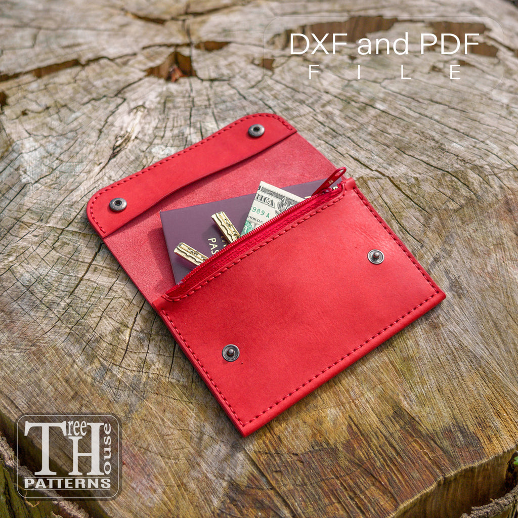 Leather Organizer Pattern – PDF, DXF & SVG Template