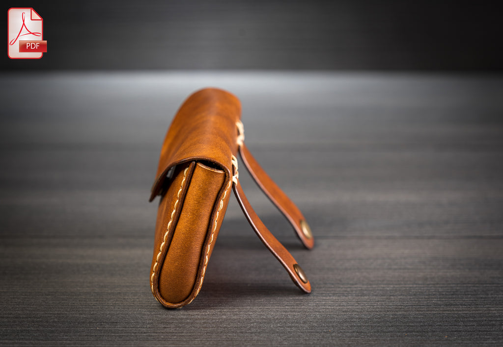 Leather Dart Case Pattern – Belt Bag PDF Template