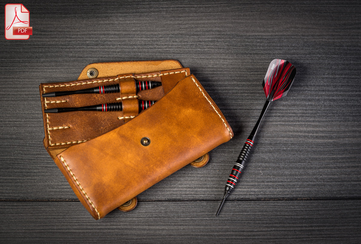 Leather Dart Case Pattern – Belt Bag PDF Template