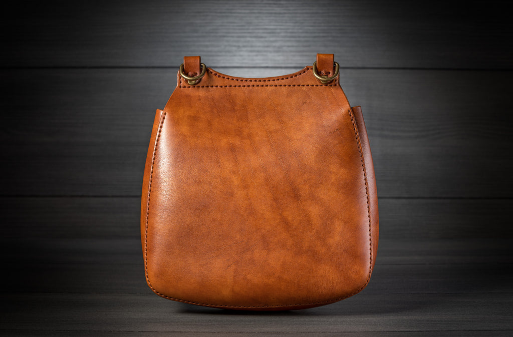 Steampunk Leather Crossbody Bag Pattern – PDF Template