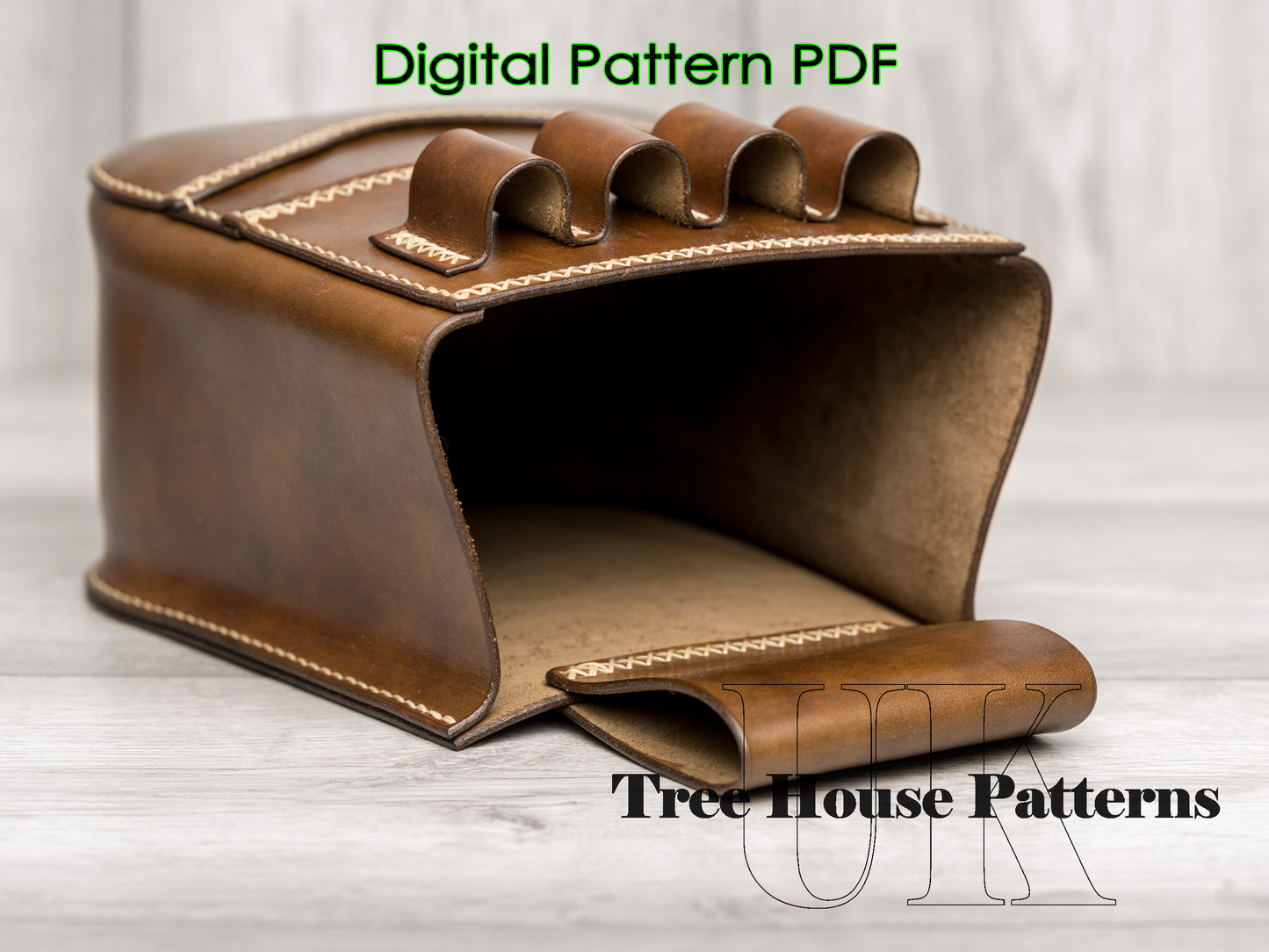 Cartridge pouch Shotgun holder leather pattern PDF