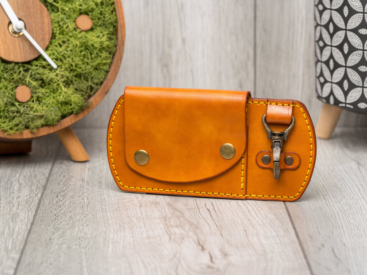 Leather Belt Wallet Pattern – Key Holder PDF Template