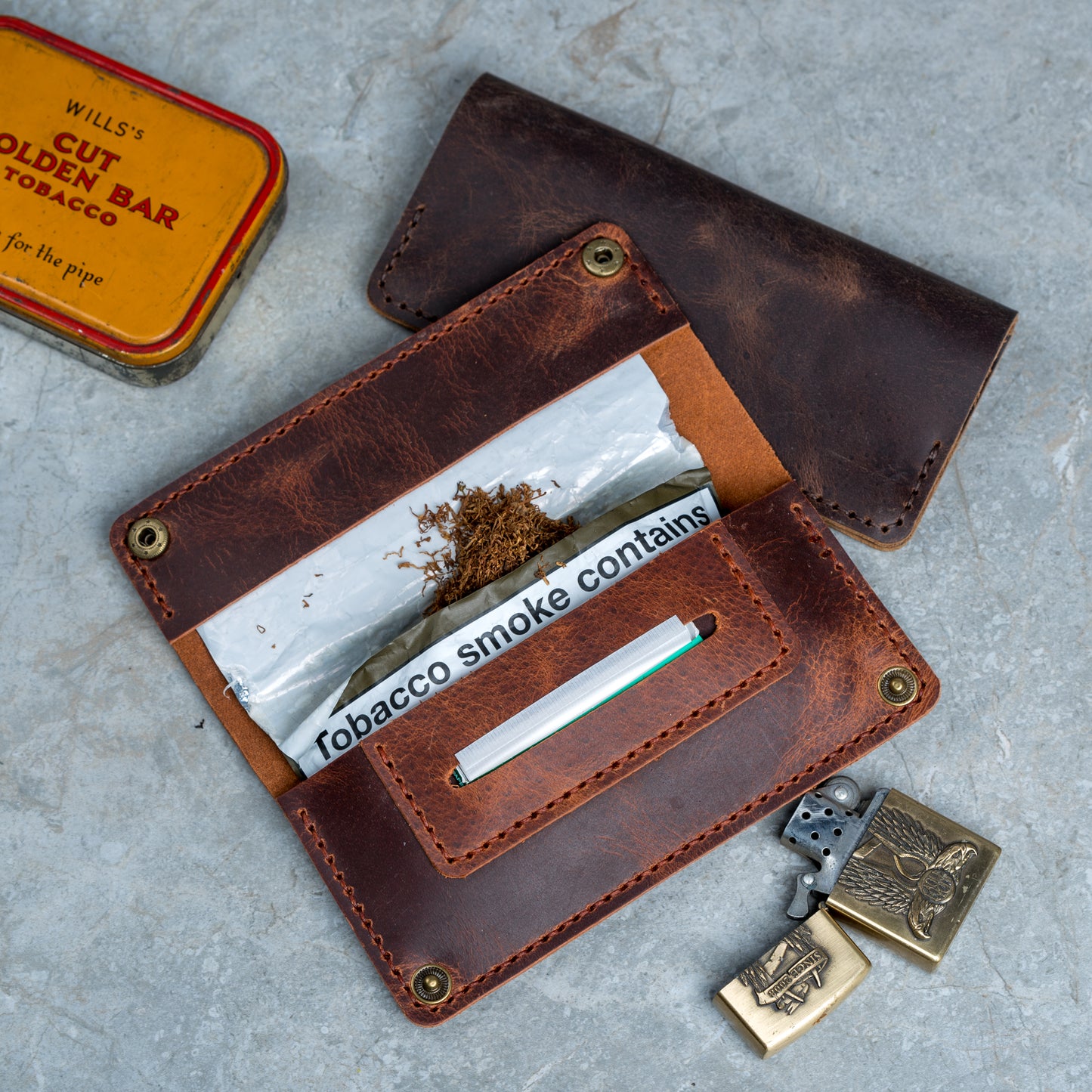 Tobacco pouch leather pattern PDF