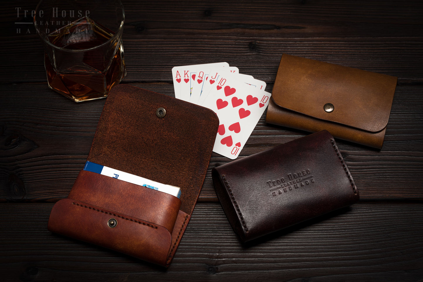 Playing card case leather pattern PDF