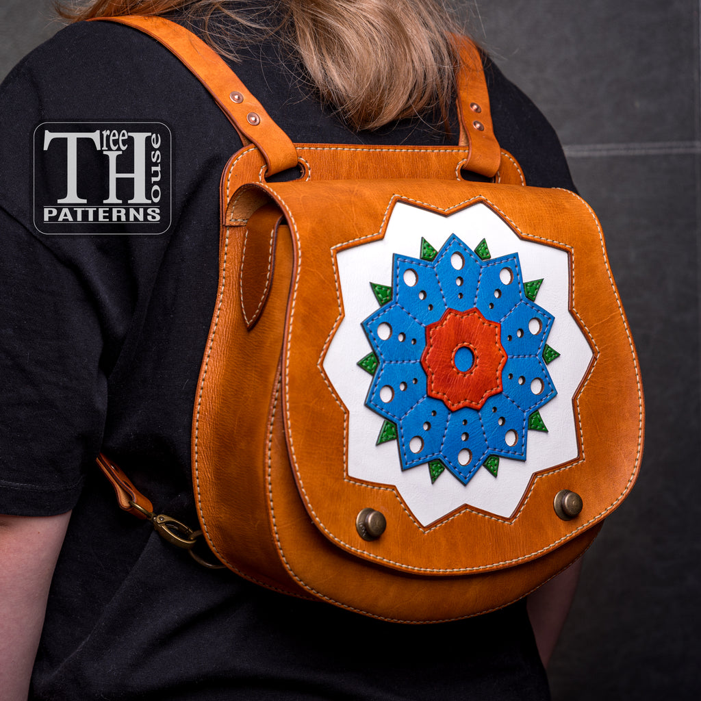 Leather Backpack Pattern – PDF & DXF Rucksack Template