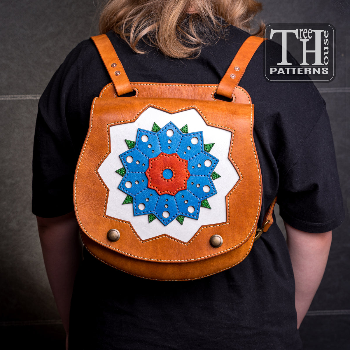 Leather Backpack Pattern – PDF & DXF Rucksack Template