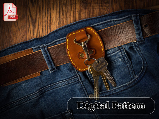 Belt key holder leather pattern PDF