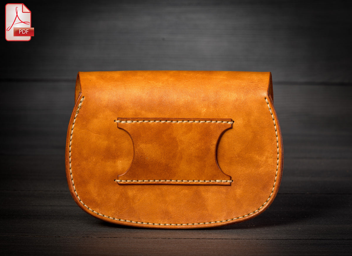 Belt bag and shoulder bag leather pattern PDF