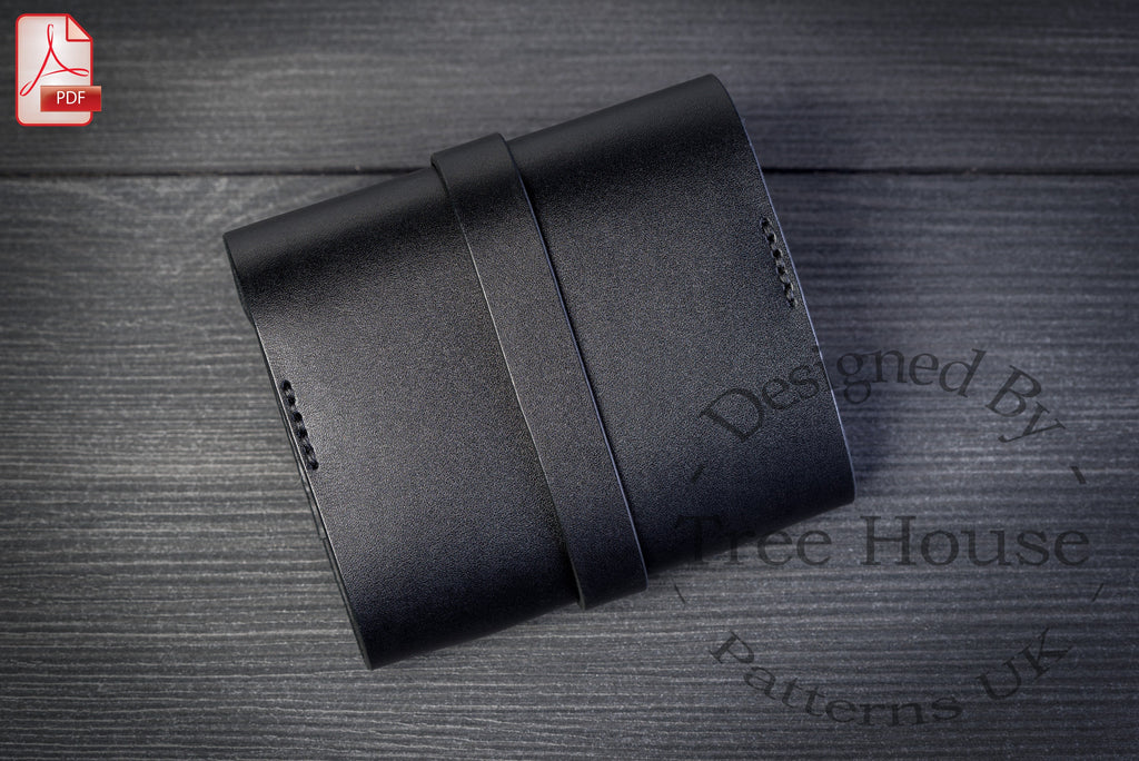 Double deck playing card case leather pattern PDF