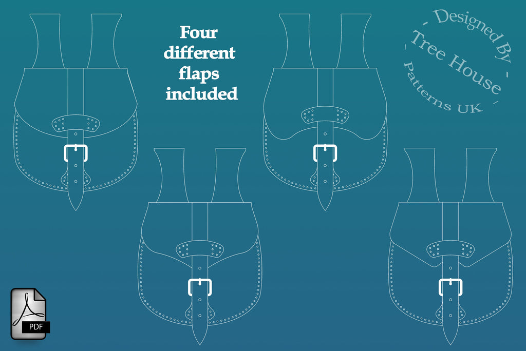 Medieval Leather Belt Bag Pattern: DIY Pouch (PDF Pattern)