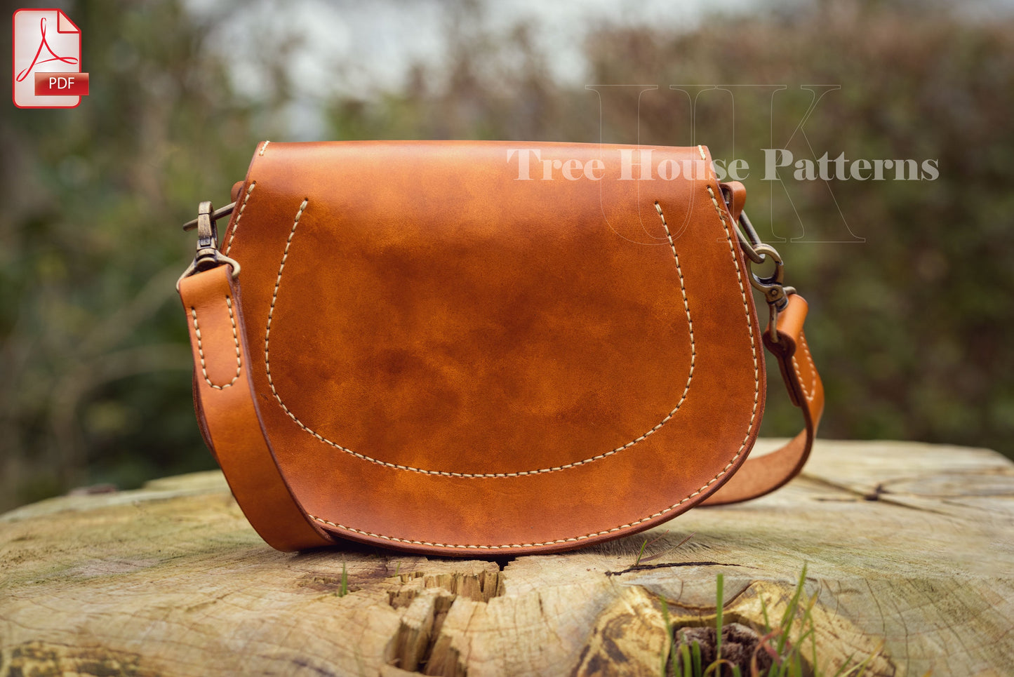 Medieval saddle bag leather pattern PDF