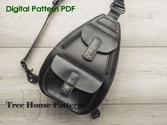 Sling bag - backpack - leather pattern PDF