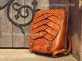 Backpack leather pattern PDF - rucksack digital template
