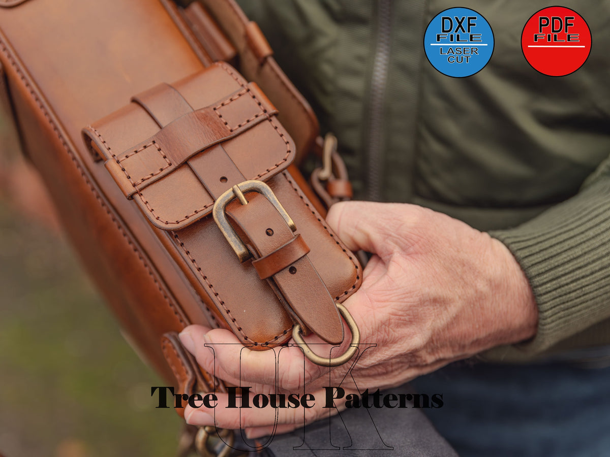 Military Backpack Leather Pattern: Rucksack PDF, DXF
