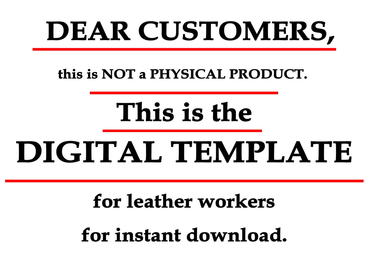 Pipe Pouch Pattern PDF & DXF – Leather Tobacco Case Template
