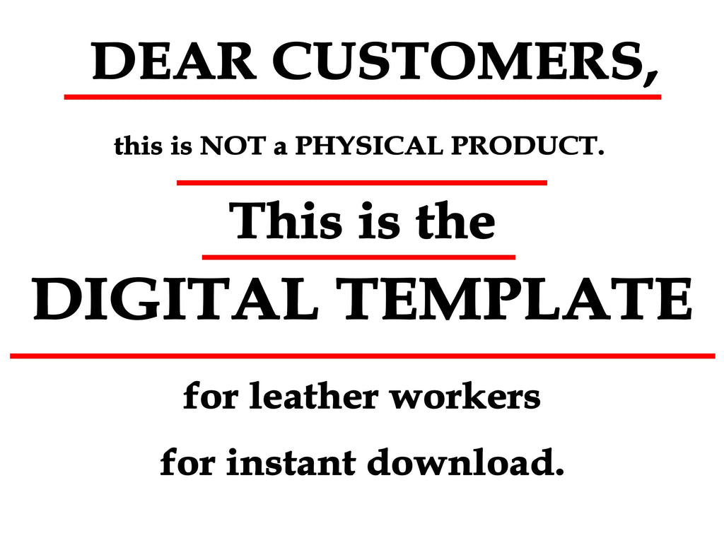 Leather Pipe Belt Organizer Pattern, Tobacco Pouch, Lighter Holder (PDF, DXF)