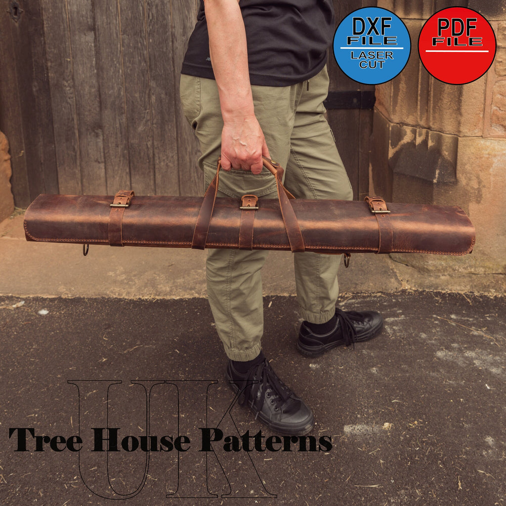 Leather Pool Cue Case Pattern: PDF & DXF Digital Download