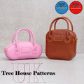 Leather Bag Pattern PDF DXF- Handbag Template