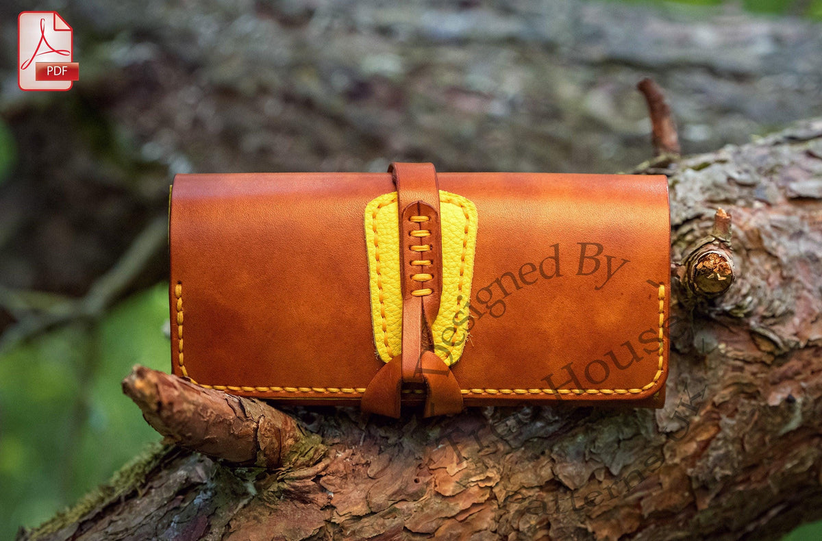 Leather Tobacco Pouch Pattern PDF, 50g Tobacco Case
