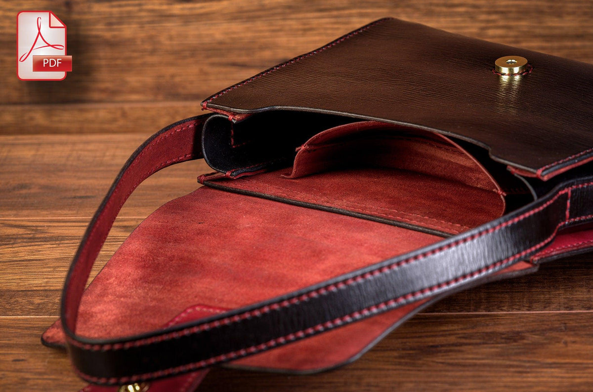 Leather Handbag Pattern: Three Flap Designs (PDF Pattern)