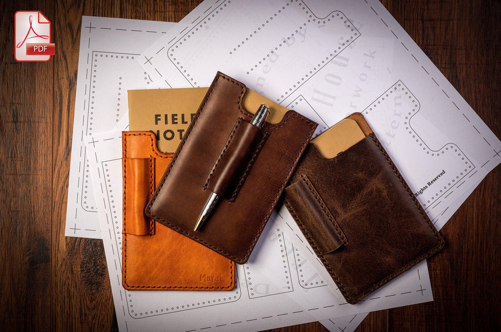 Leather Field Notes Cover Pattern: PDF Template