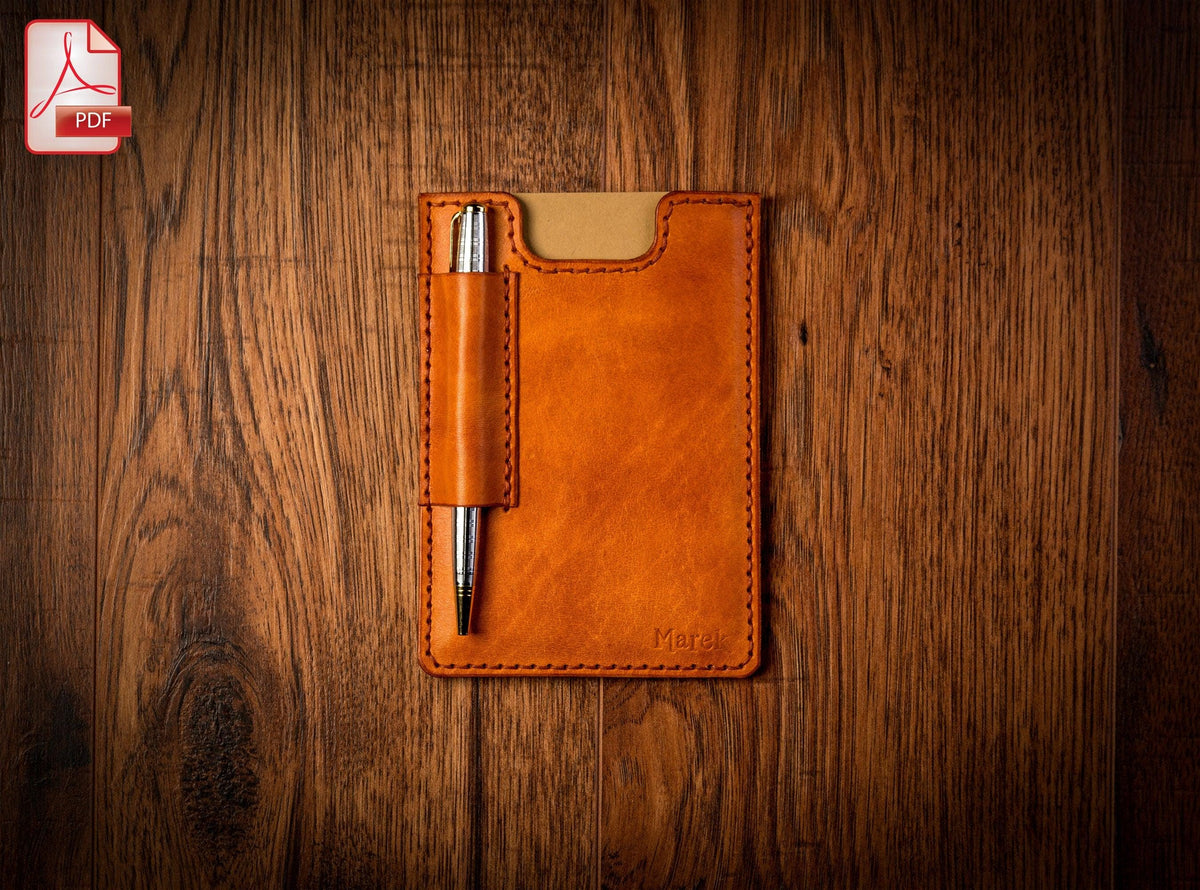 Leather Field Notes Cover Pattern: PDF Template