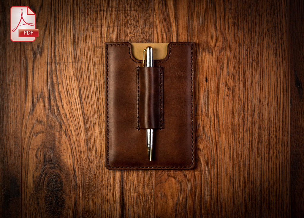 Leather Field Notes Cover Pattern: PDF Template