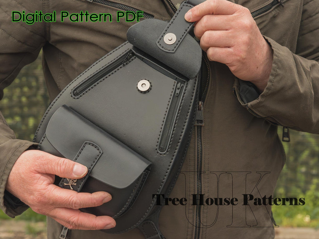Sling bag - backpack - leather pattern PDF